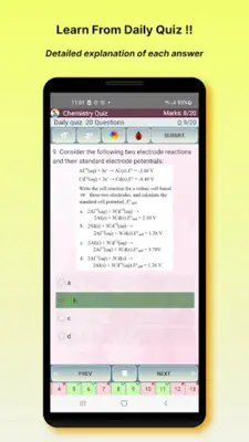 Chemistry Quiz & eBook android App screenshot 1